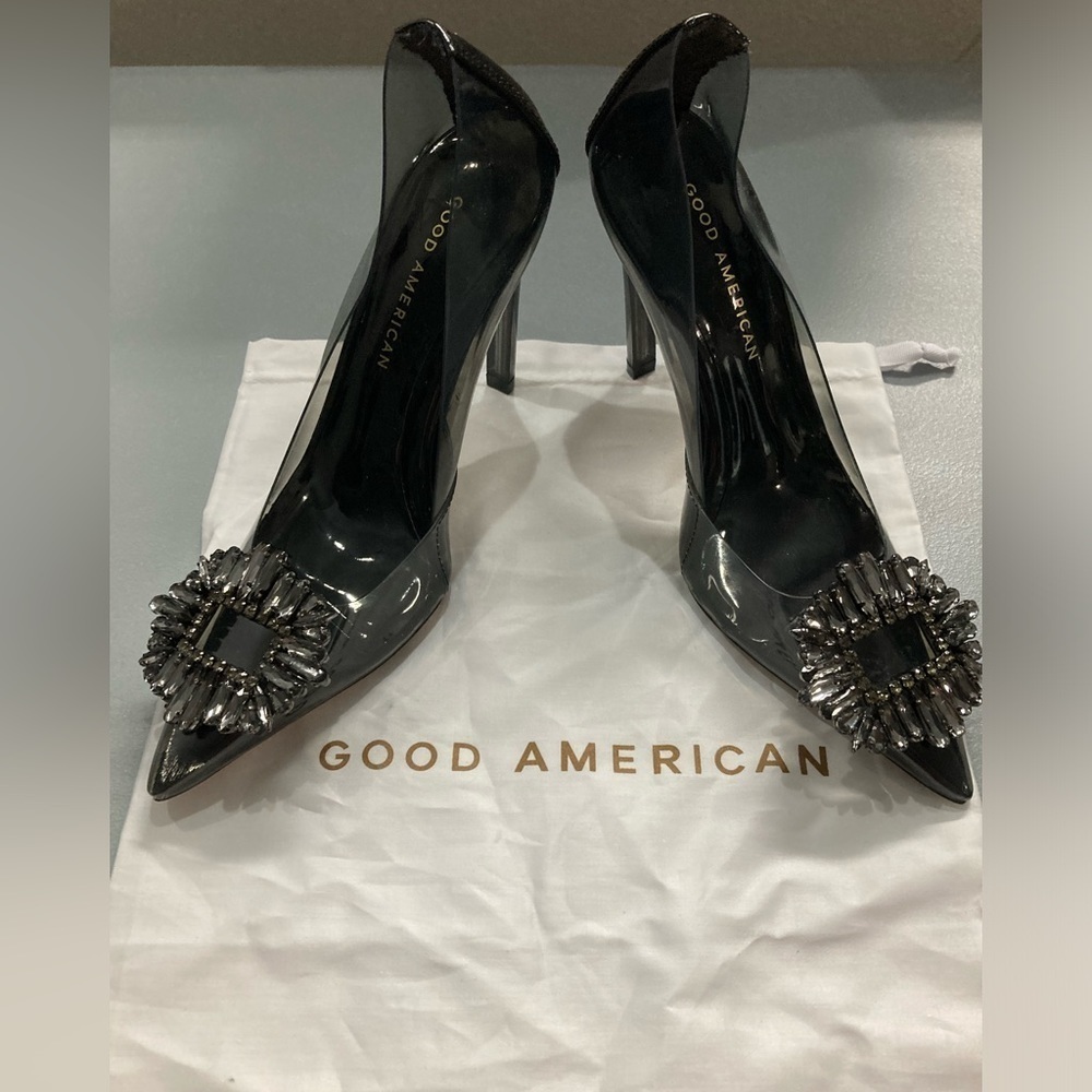 Good American CinderF*ckingRella in Black Pumps Size 5